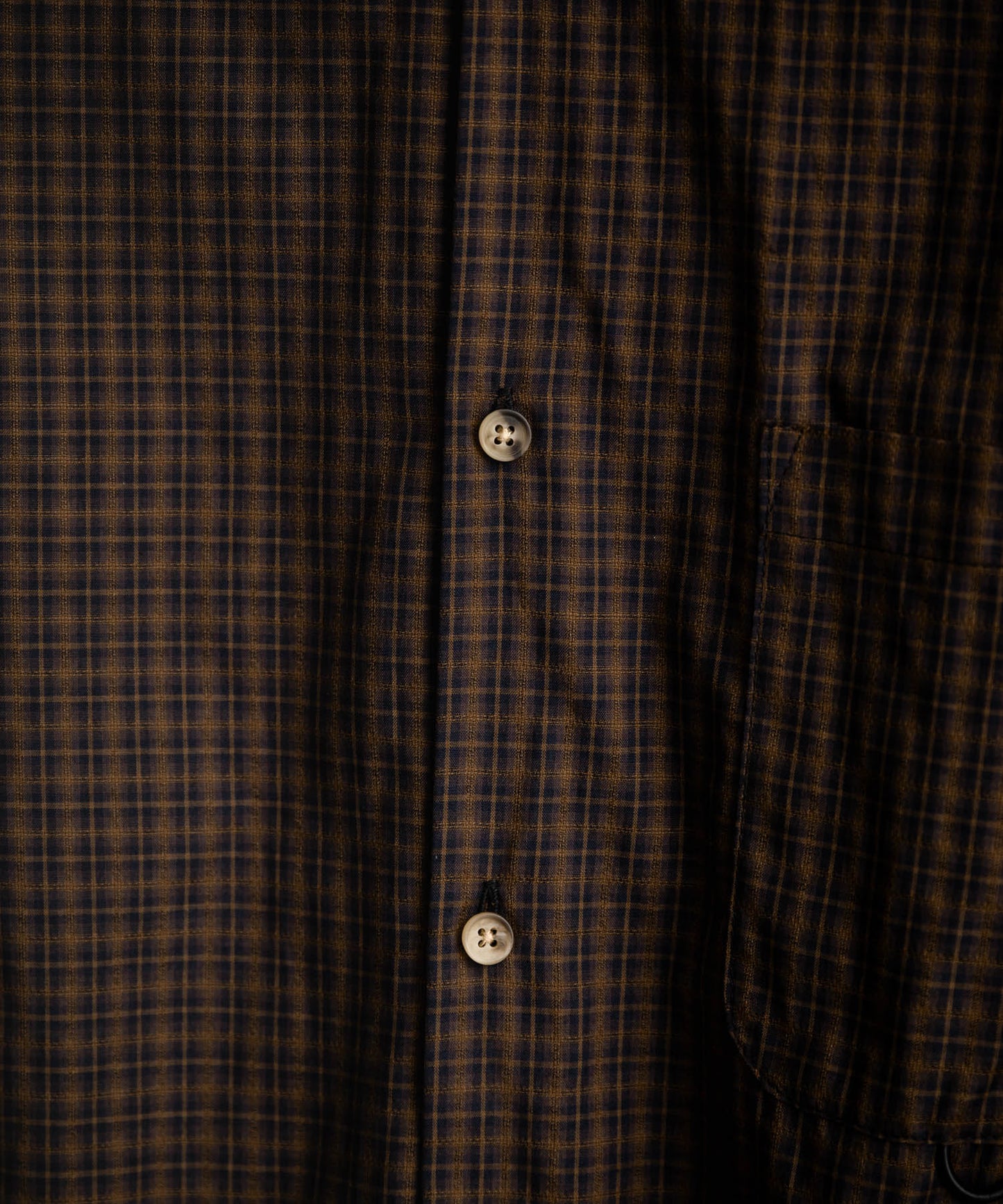 Semi loose check shirt/13852
