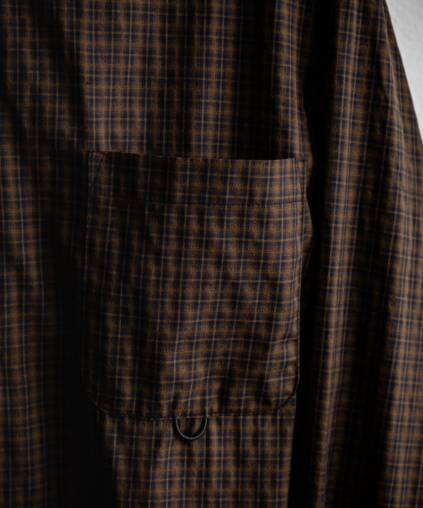 Semi loose check shirt/13852