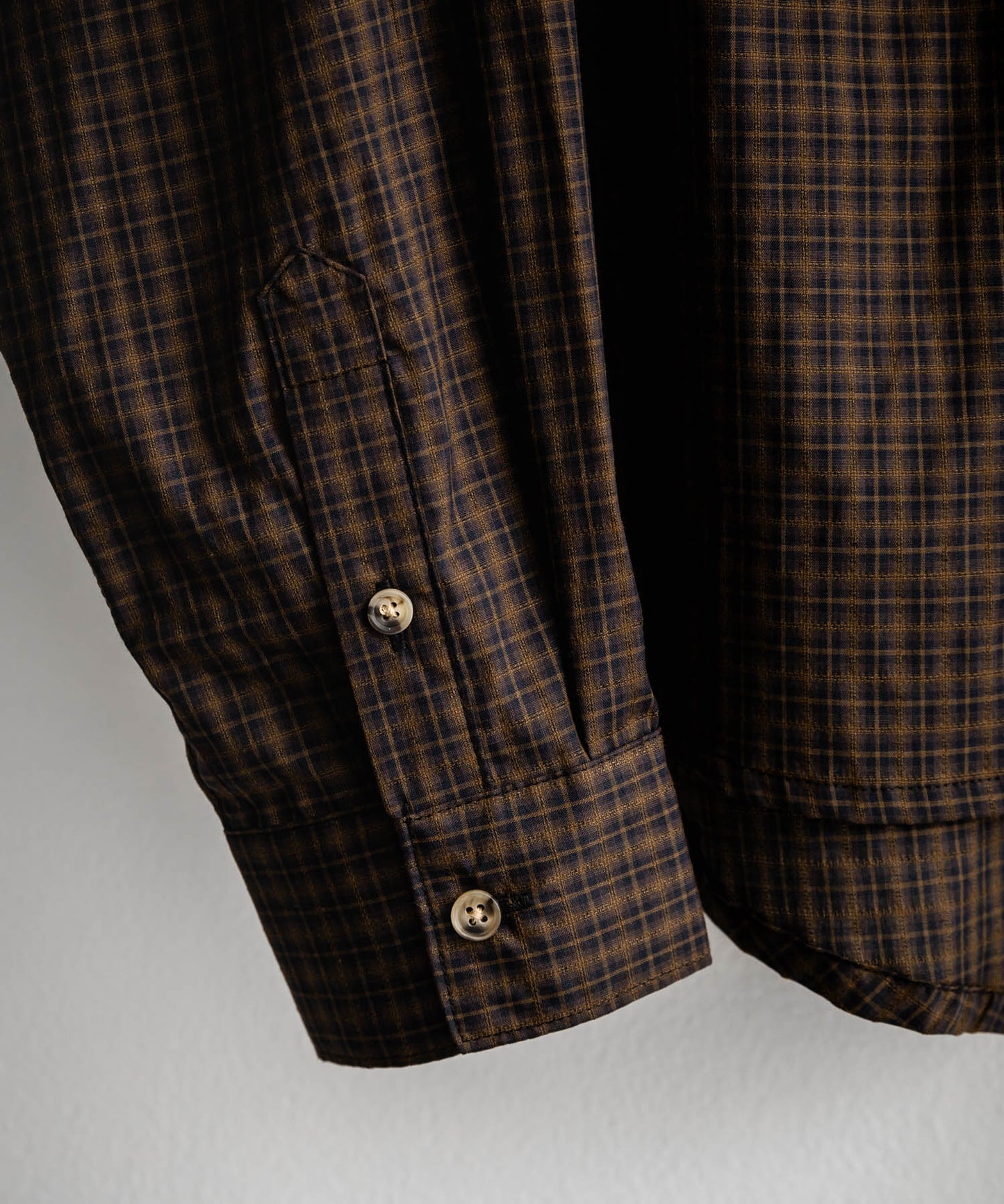 Semi loose check shirt/13852