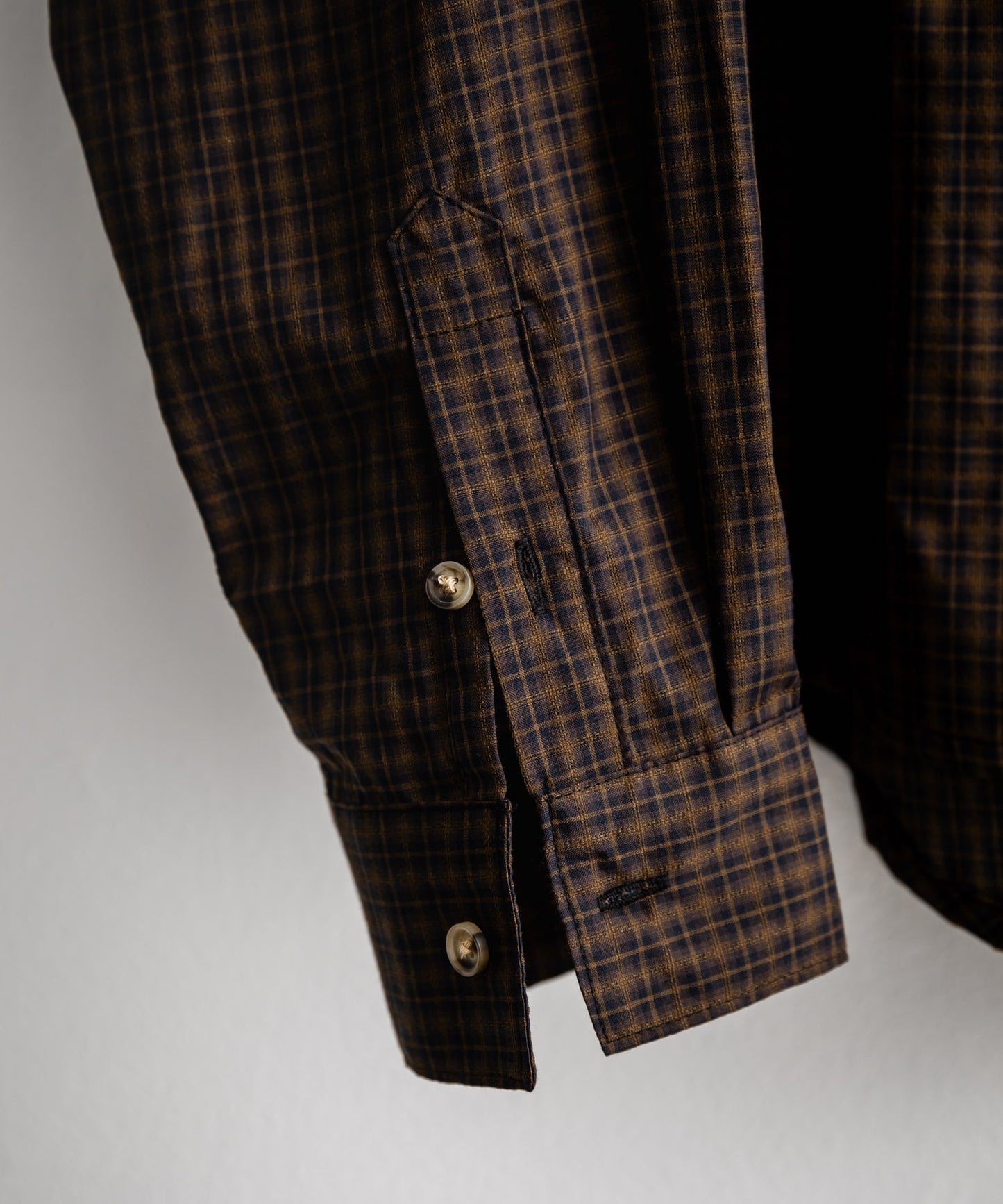 Semi loose check shirt/13852