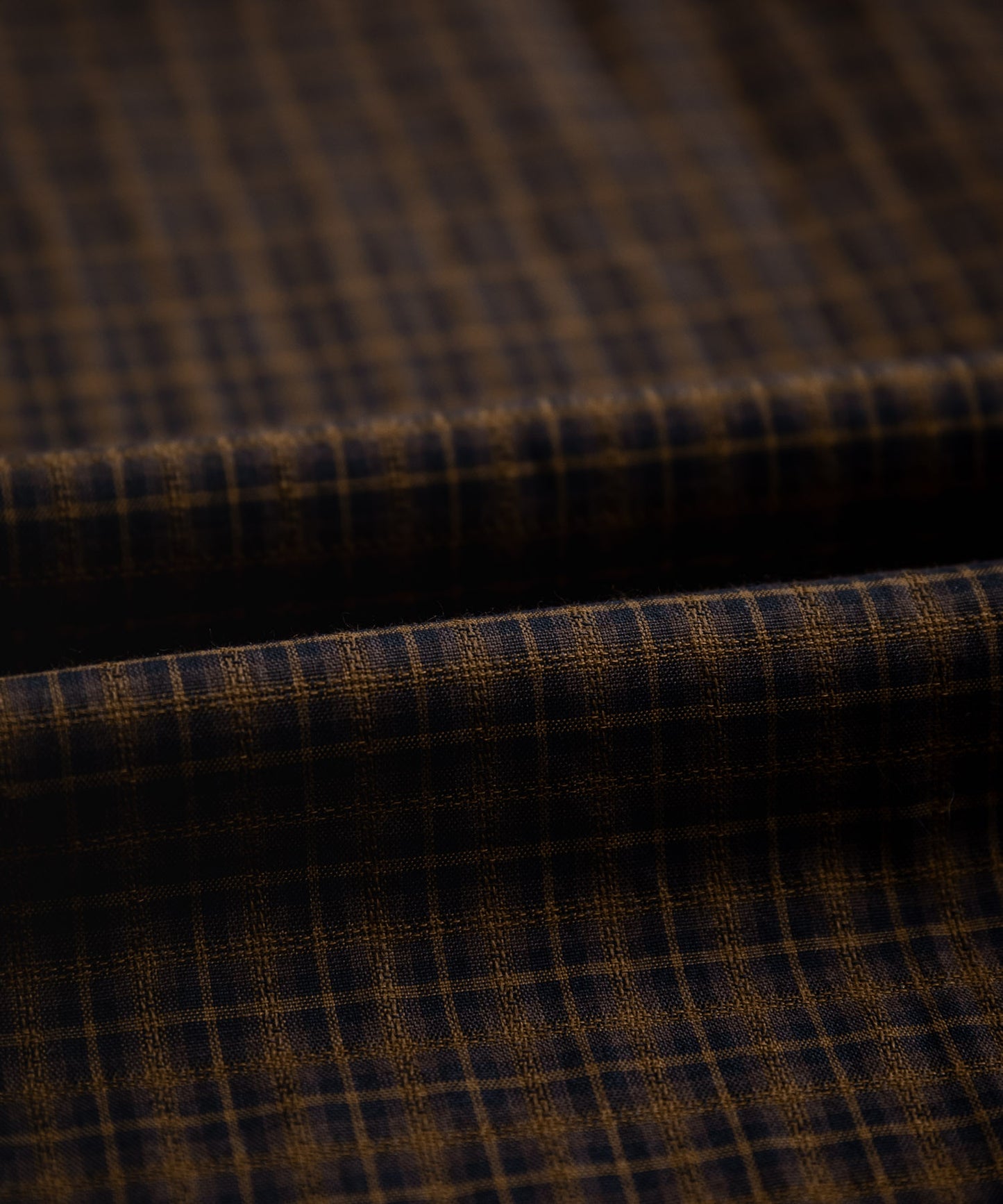 Semi loose check shirt/13852