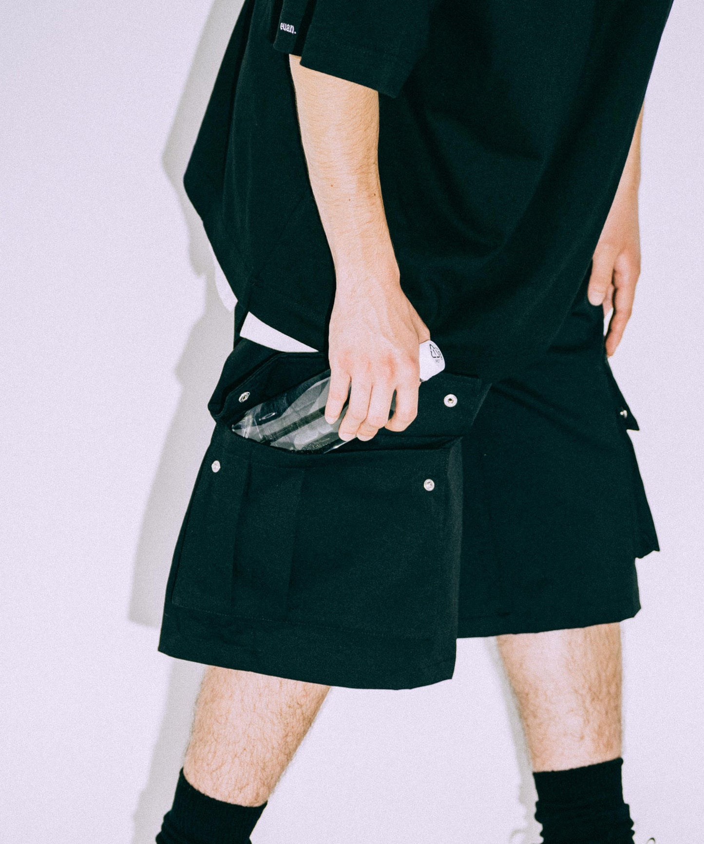 Wide Cargo Short pants /11519