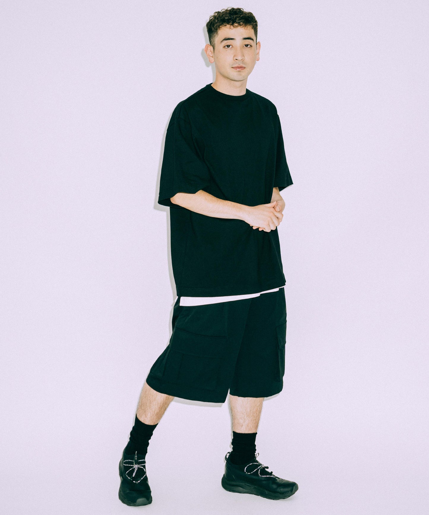 Wide Cargo Short pants /11519