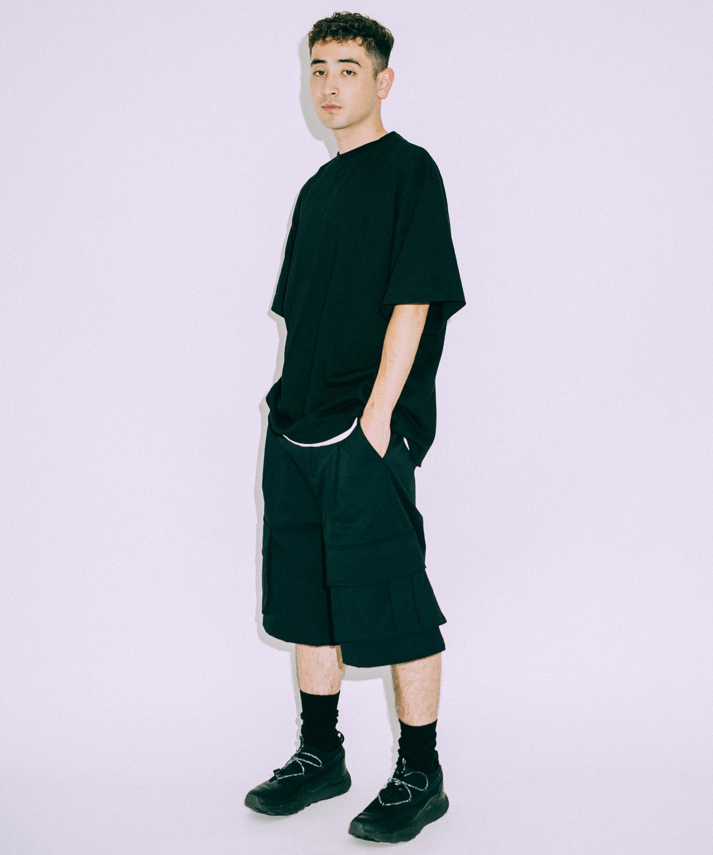 Wide Cargo Short pants /11519