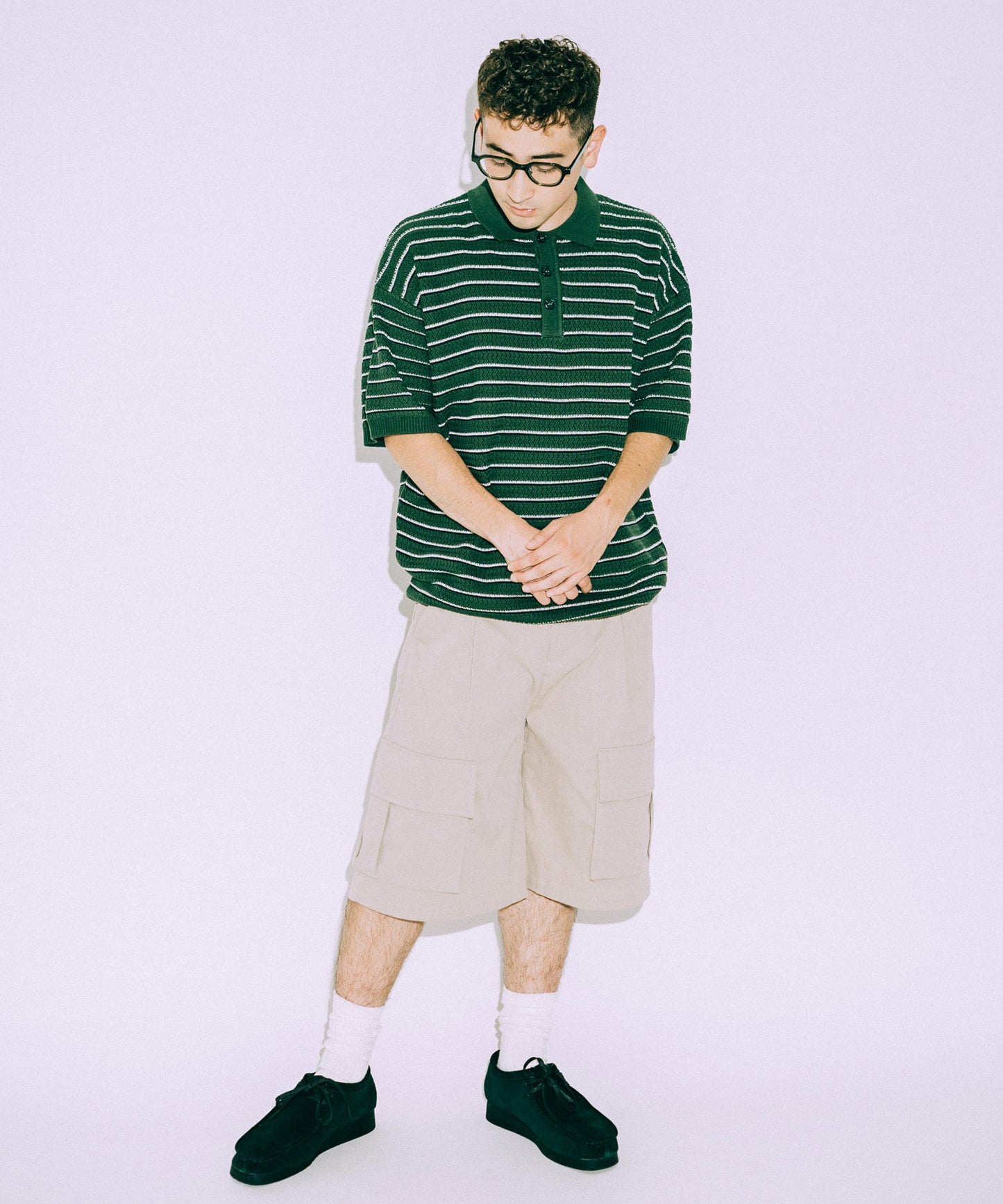 Wide Cargo Short pants /11519