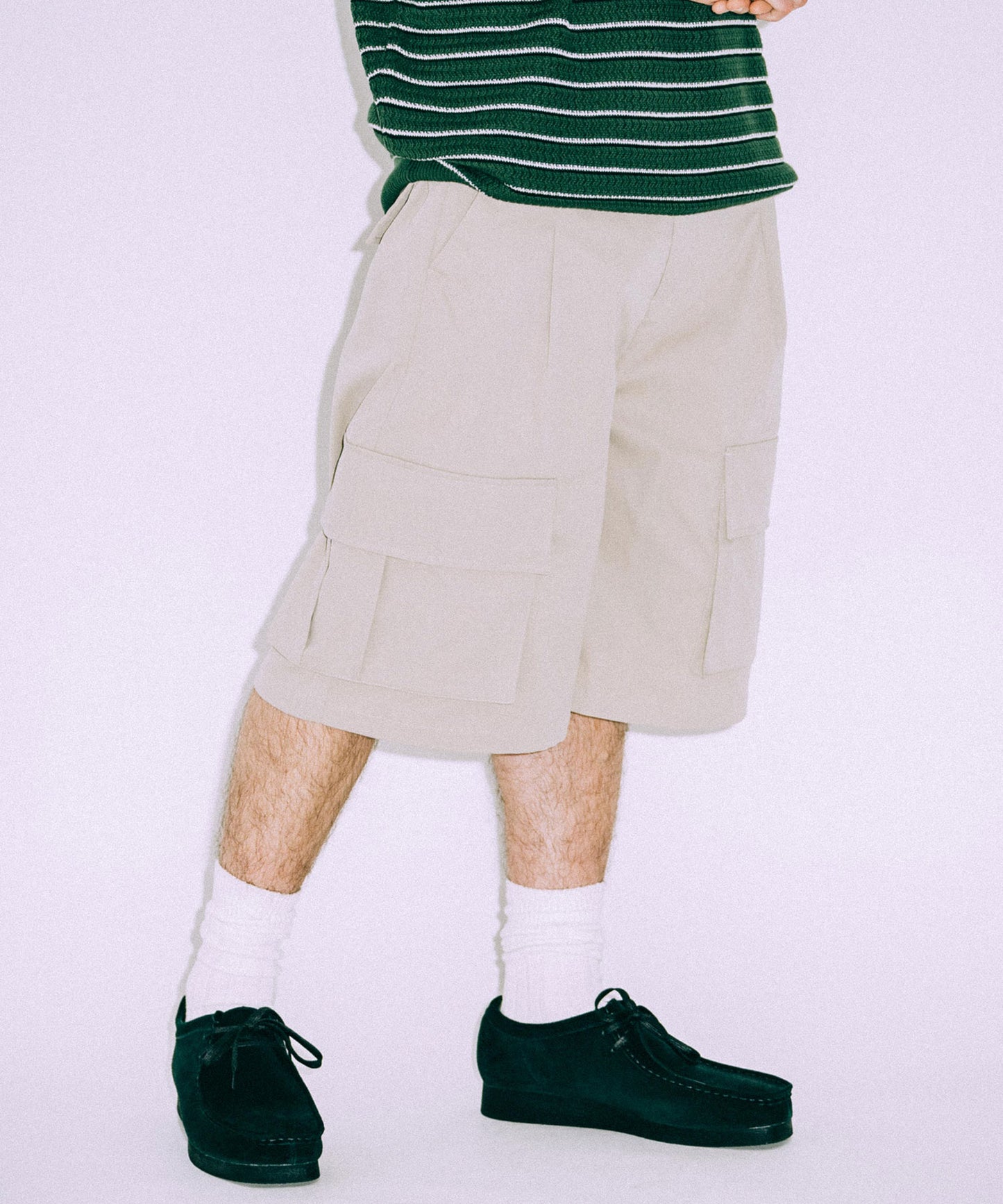 Wide Cargo Short pants /11519