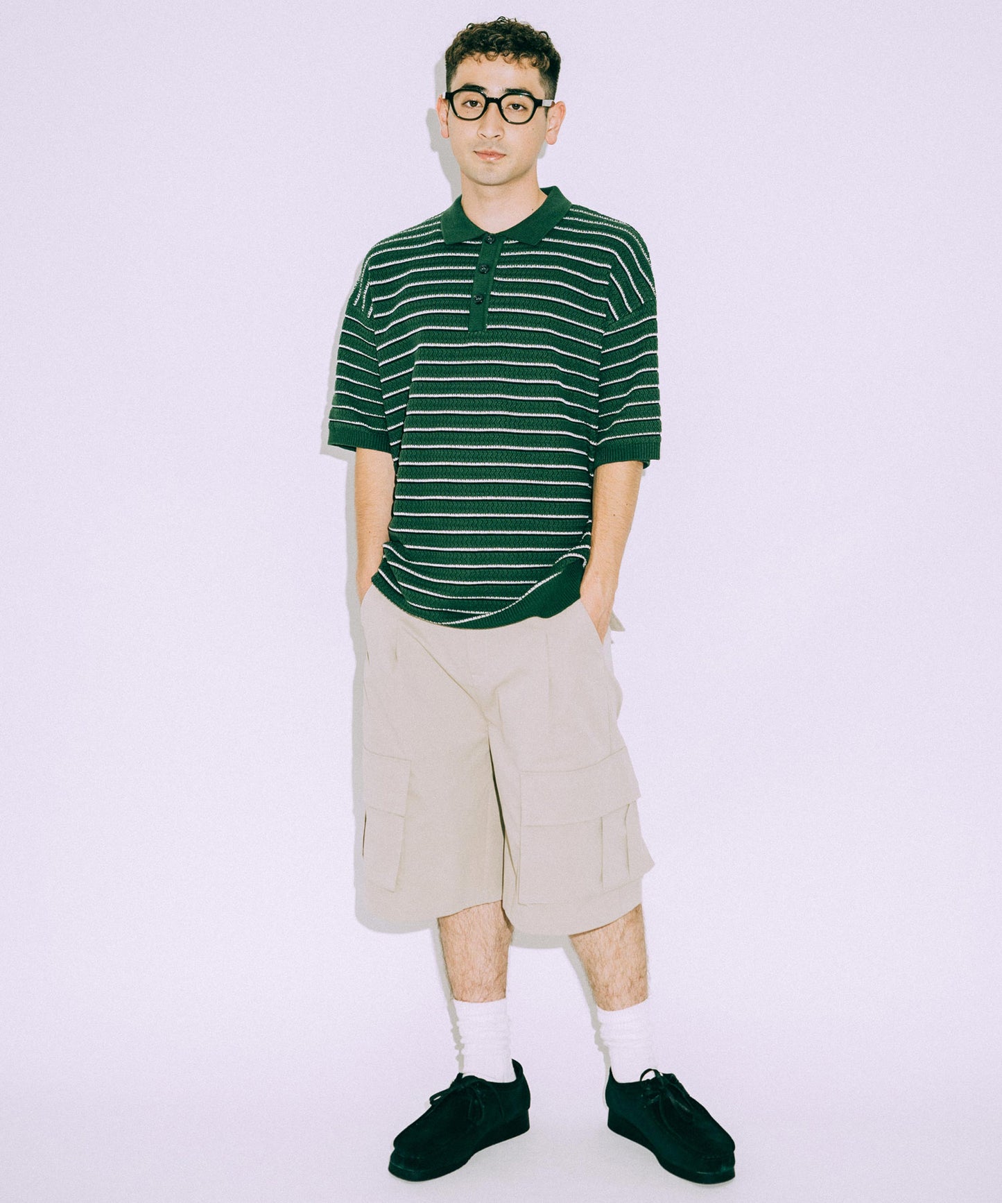 Wide Cargo Short pants /11519