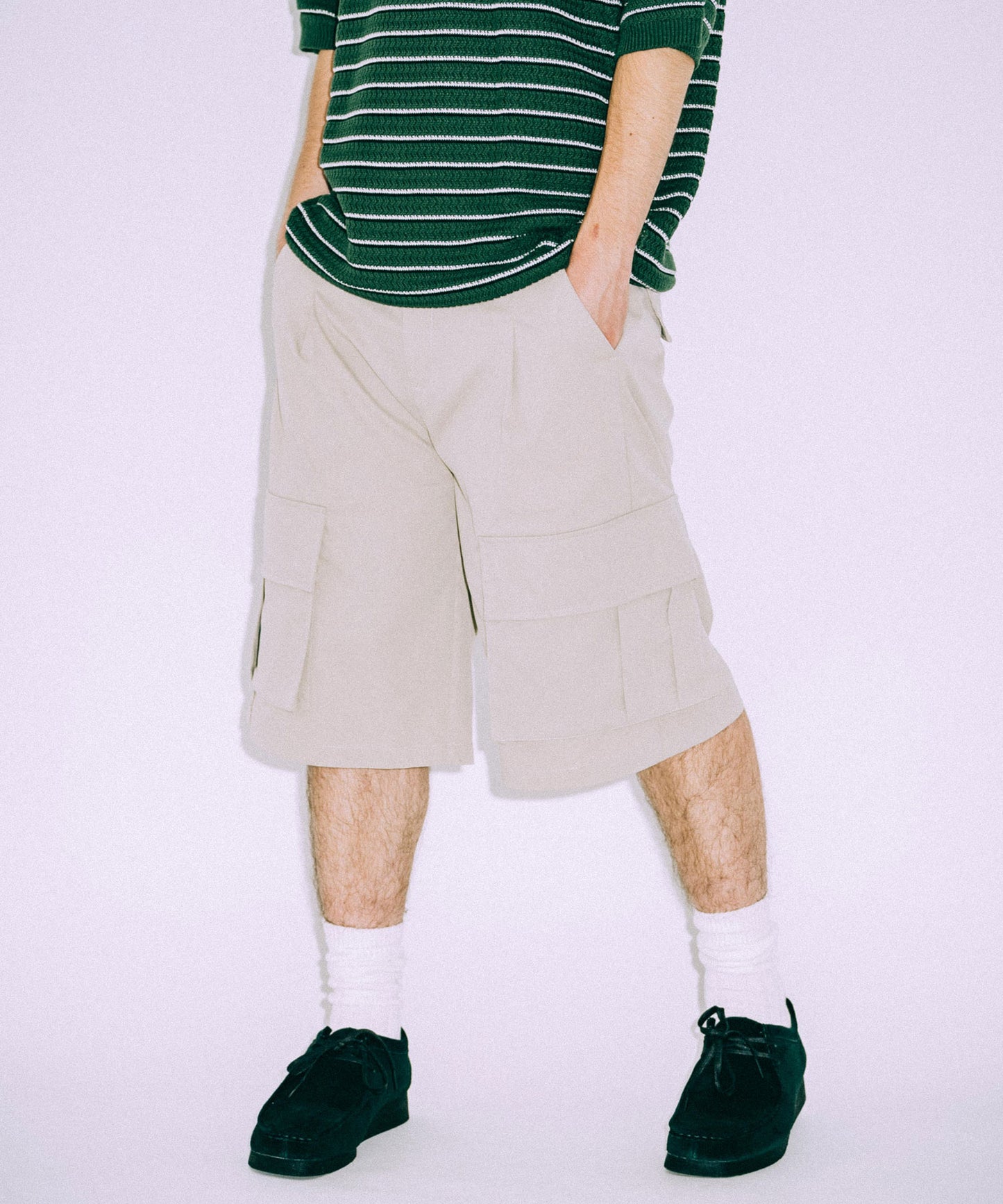 Wide Cargo Short pants /11519