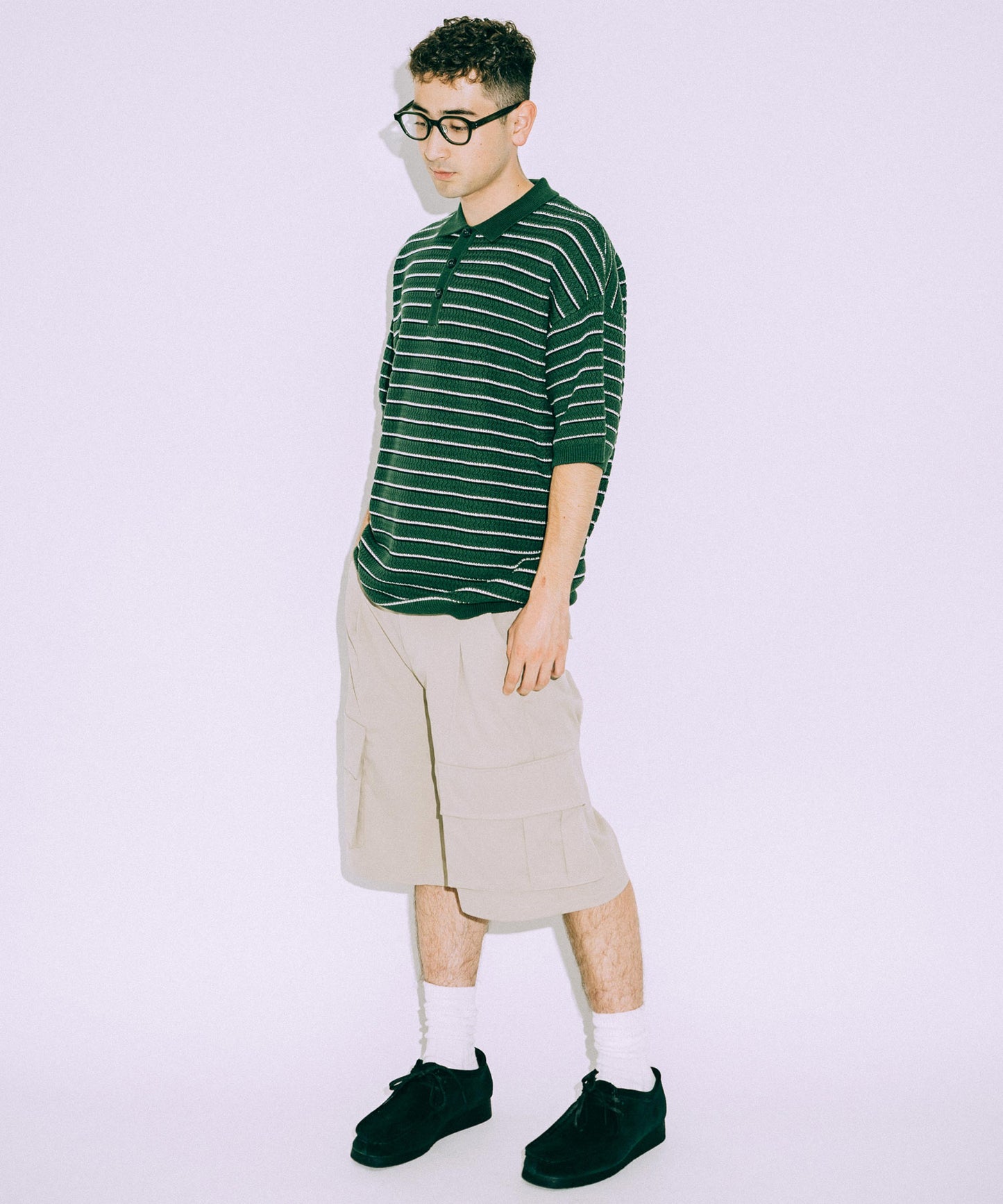 Wide Cargo Short pants /11519