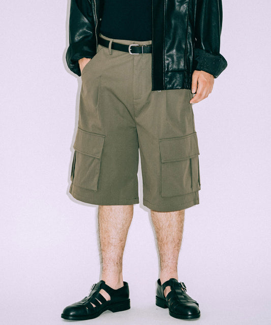 Wide Cargo Short pants /11519