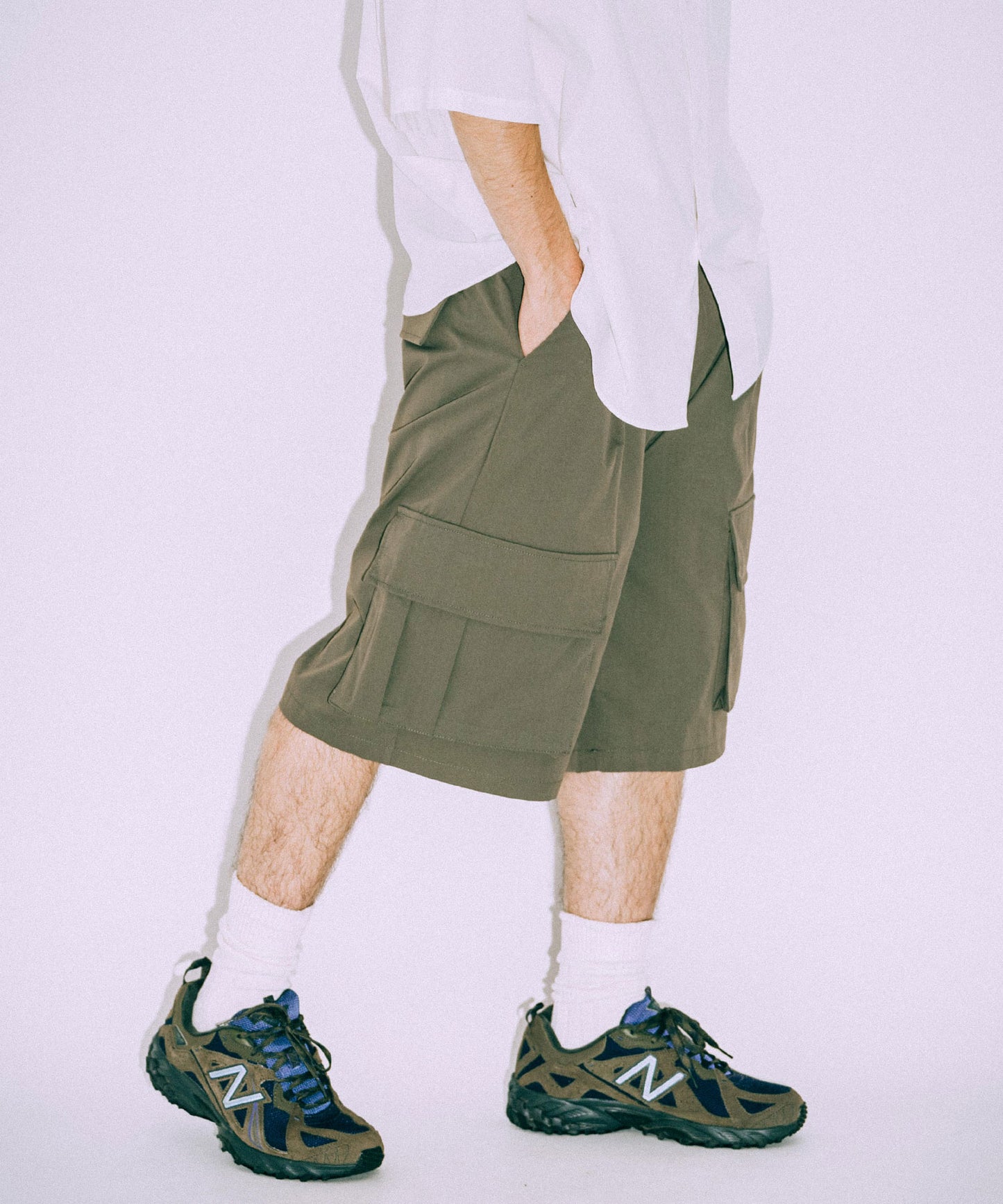 Wide Cargo Short pants /11519