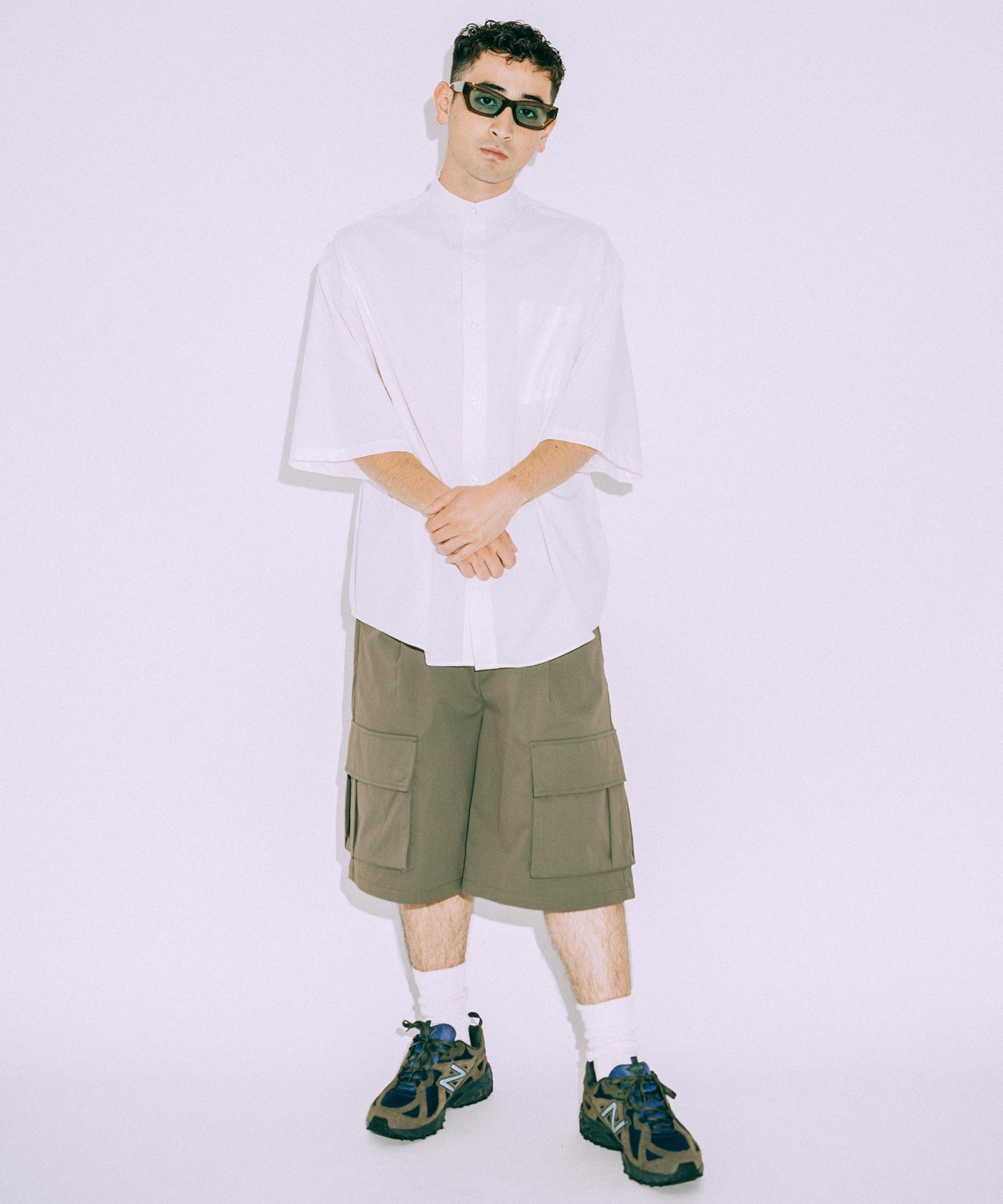 Wide Cargo Short pants /11519