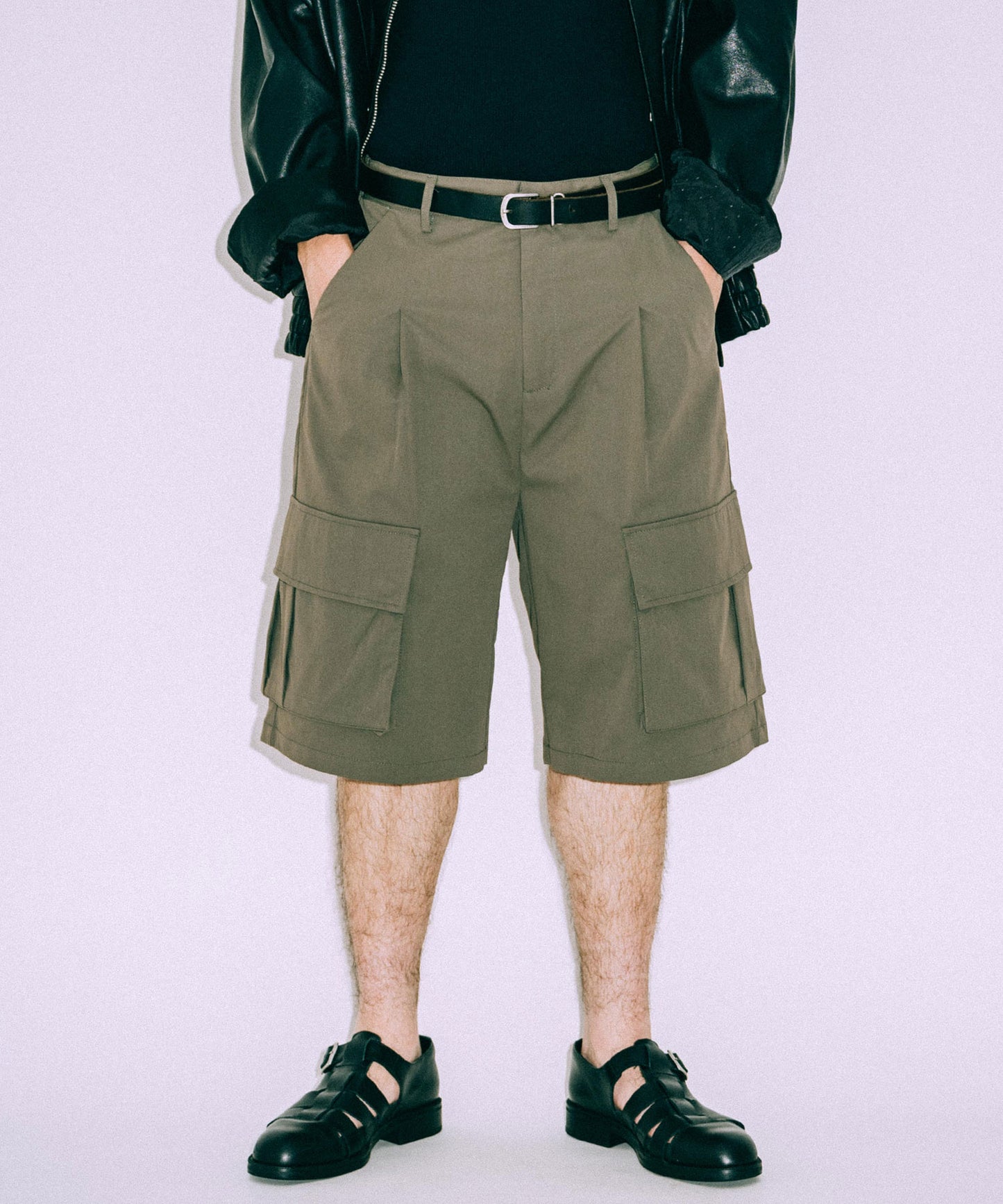 Wide Cargo Short pants /11519