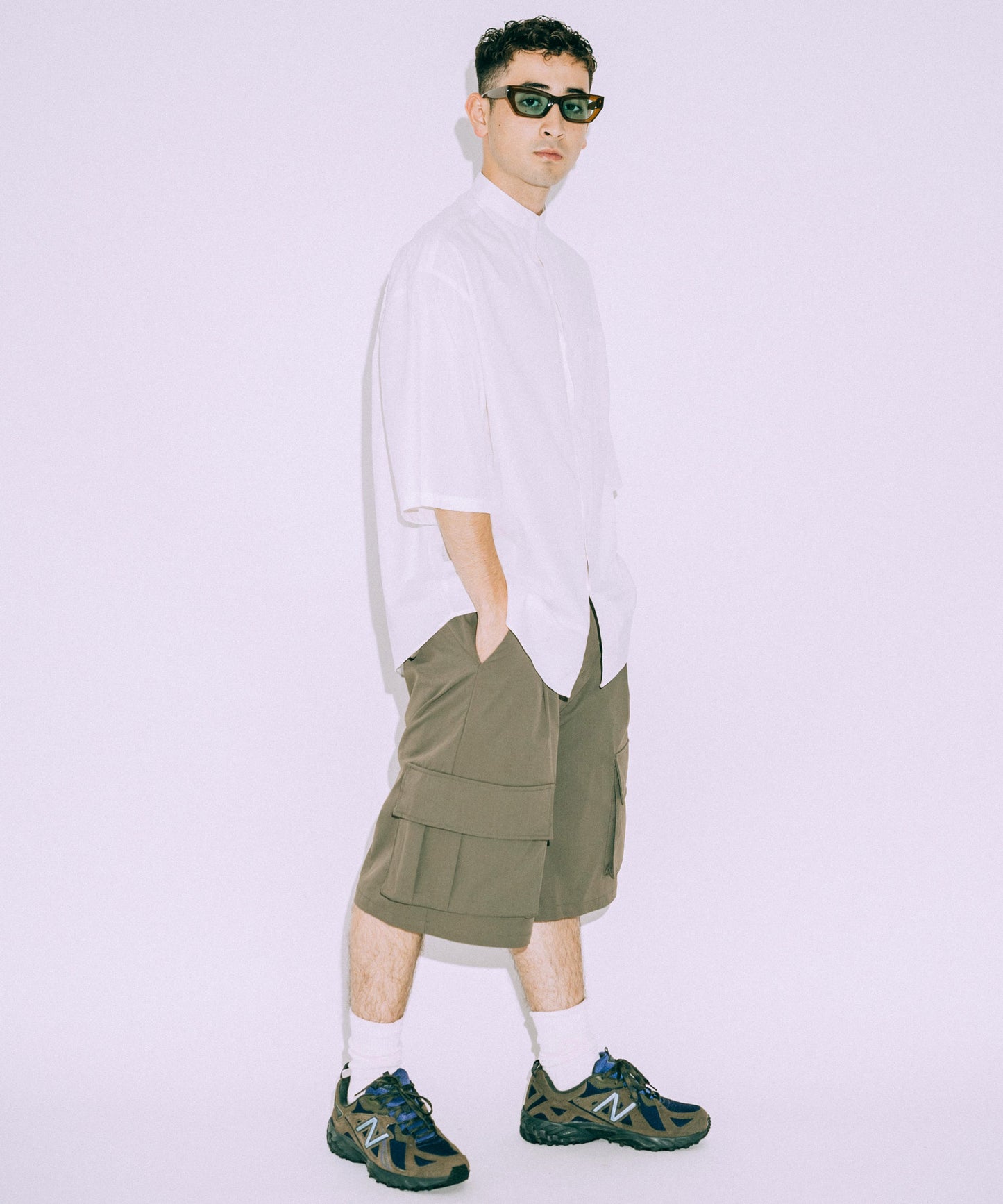 Wide Cargo Short pants /11519