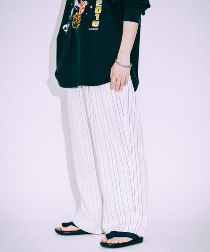 Ameri◇PAINT STRIPE RELAX PANTS ベージュ M - カジュアルパンツ